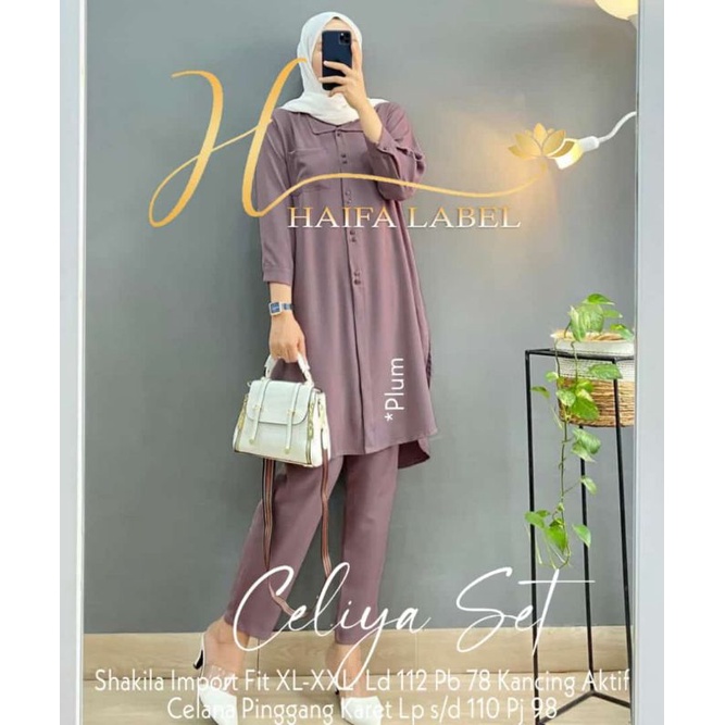 Celiya Setelan wanita Shakila Import Haifa Hijab