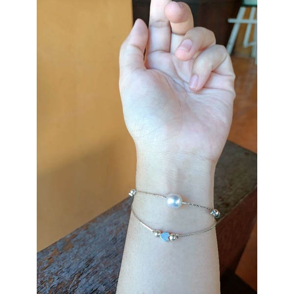 Gelang perak mutiara laut | Gelang mutiara | gelang silver 925 | bracellet silver 925