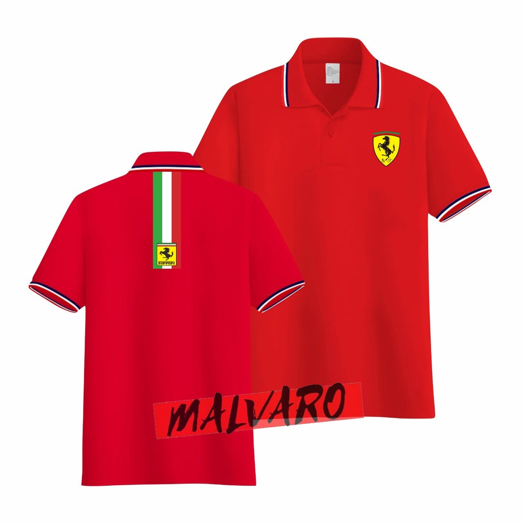 MALVARO Polo Shirt / Polo List / Kaos Kerah Pria / Kaos Polo / Tshirt Pria N-2 (CL-DB)