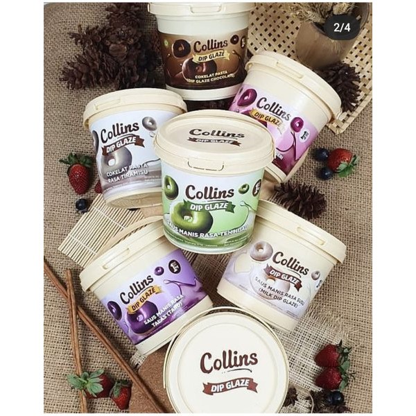 Coolins Colins Dip Glaze Selai Topping Donat Bolu Kue 1KG