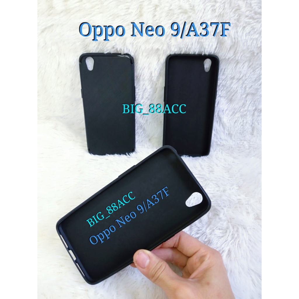 Soft Case Silicon Black Case Casing Oppo Neo 9 A37 A37F
