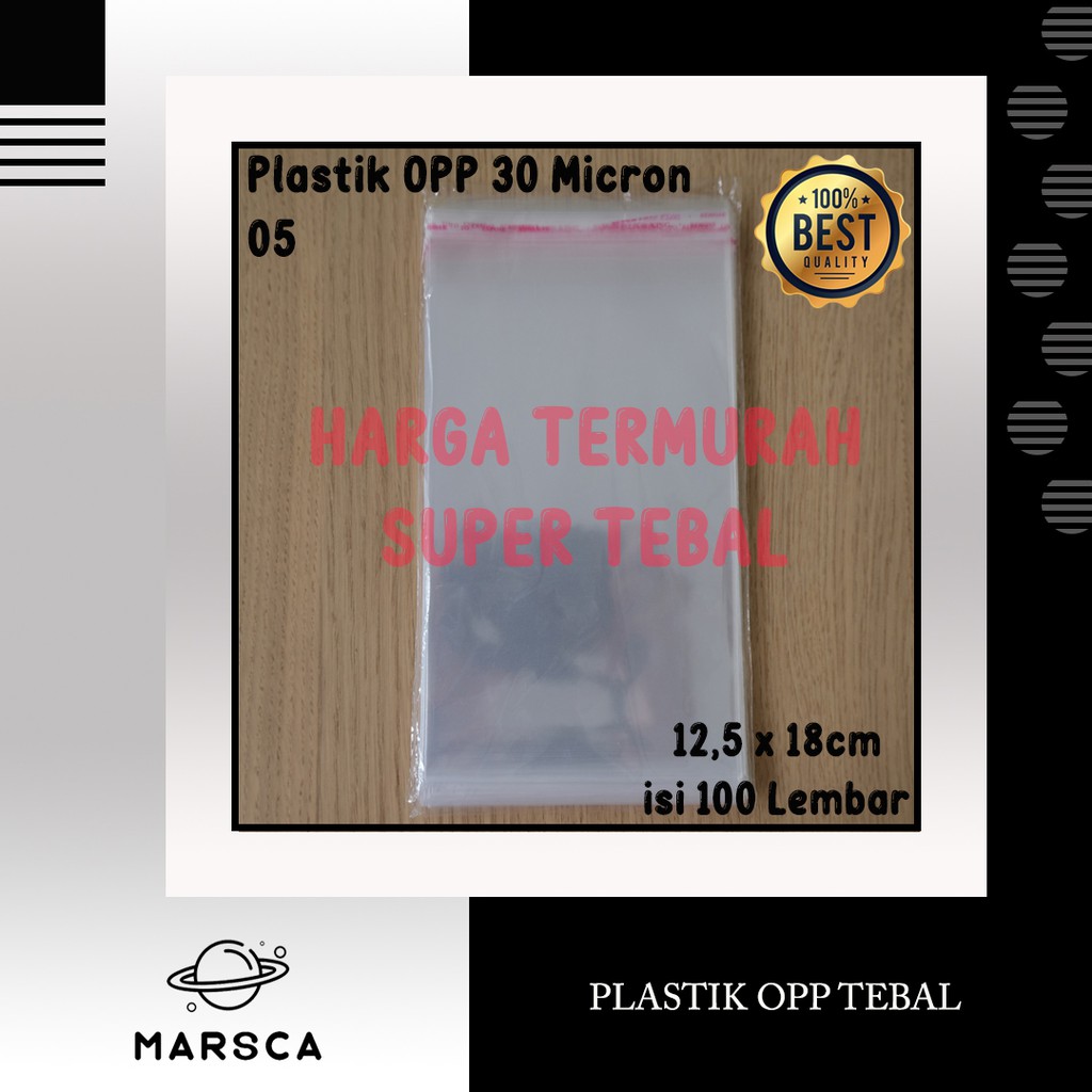 

PLASTIK OPP 12,5 x 18 cm PLASTIK KEMASAN PACKING