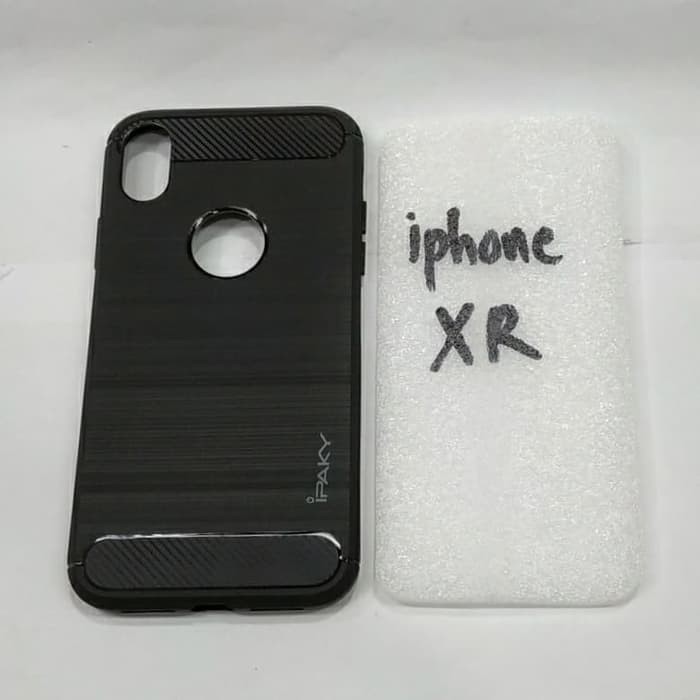 IPHONE XR softcase ipaky IPHONE XR silikon karet hitam