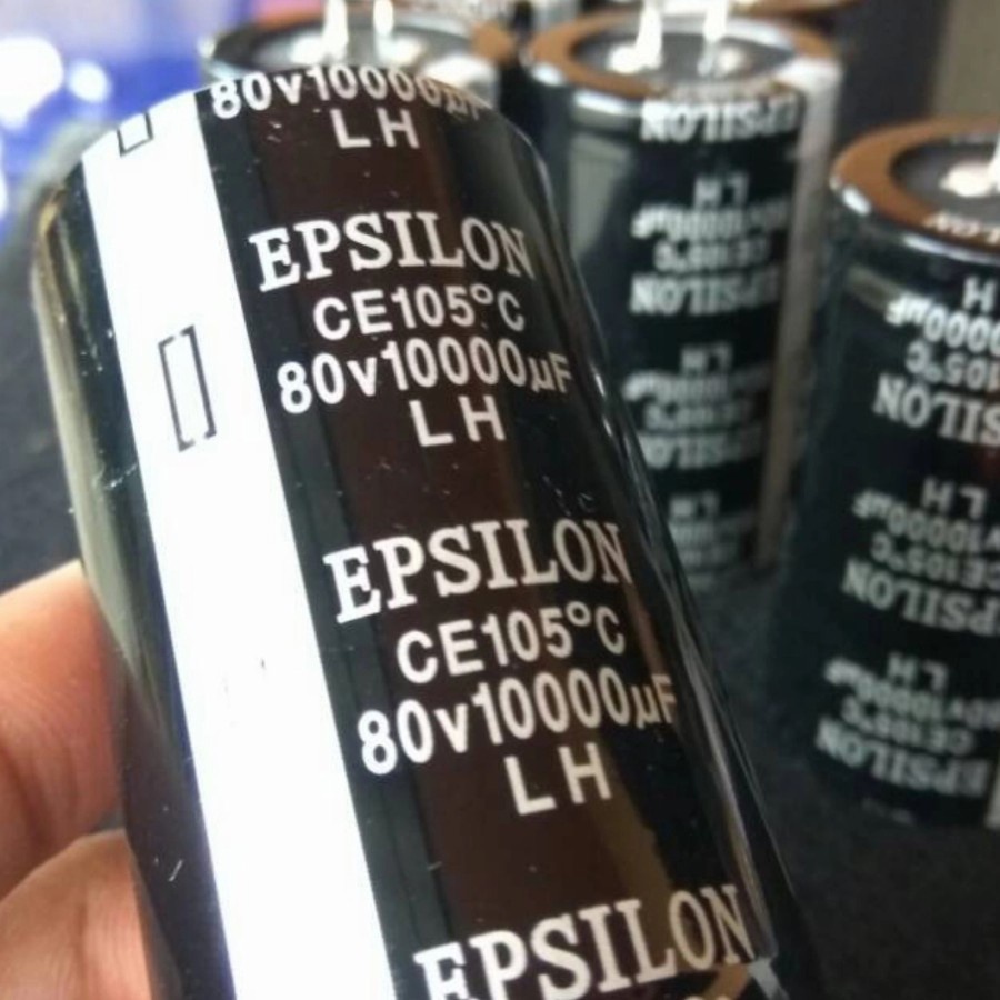 ELCO EPSILON 10000UF 80V (2PCS) / CAPACITOR 10000UF 80VOLT EPSILON ORIGINAL