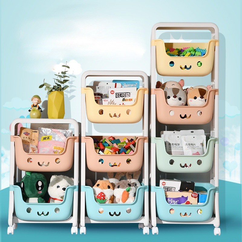 AZ RAK MAINAN SUSUN SERBAGUNA TEMPAT MAINAN ANAK 2 SUSUN 3 SUSUN PORTABLE TOYS RACK