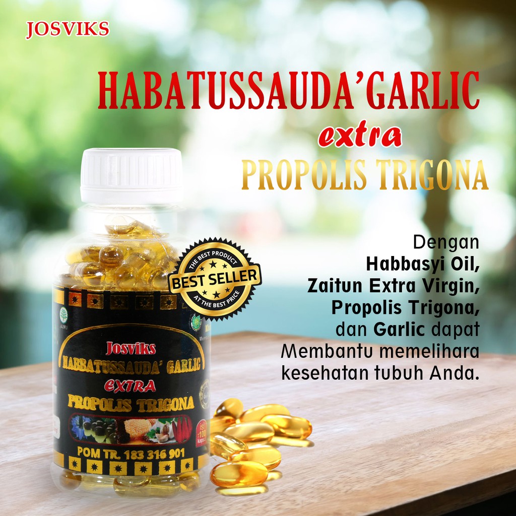 Josviks Habbatussauda Garlic Extra Propolis Trigona 100 Kapsul Vitamin Untuk Kesehatan Dan Imun Indonesia