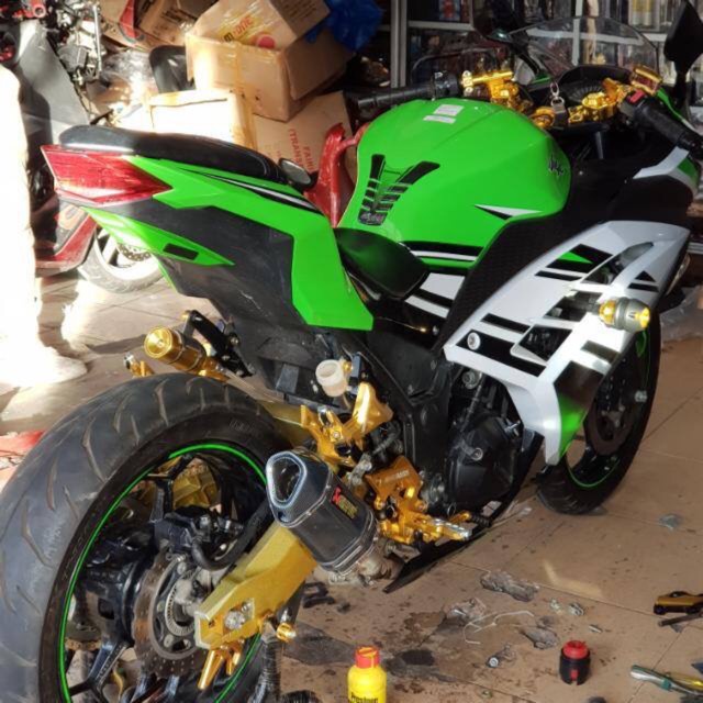 Jalu pedok Jalu Paddock Full Cnc Ninja 250 Fi/Karbu/Zx250/Rr Mono