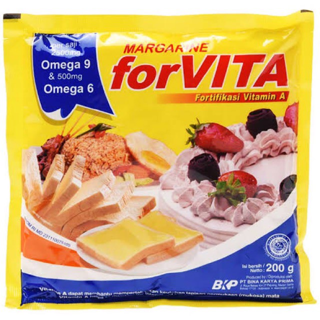 Margarin Forvita Mantega bebas Lemak swalayan murah jakarta