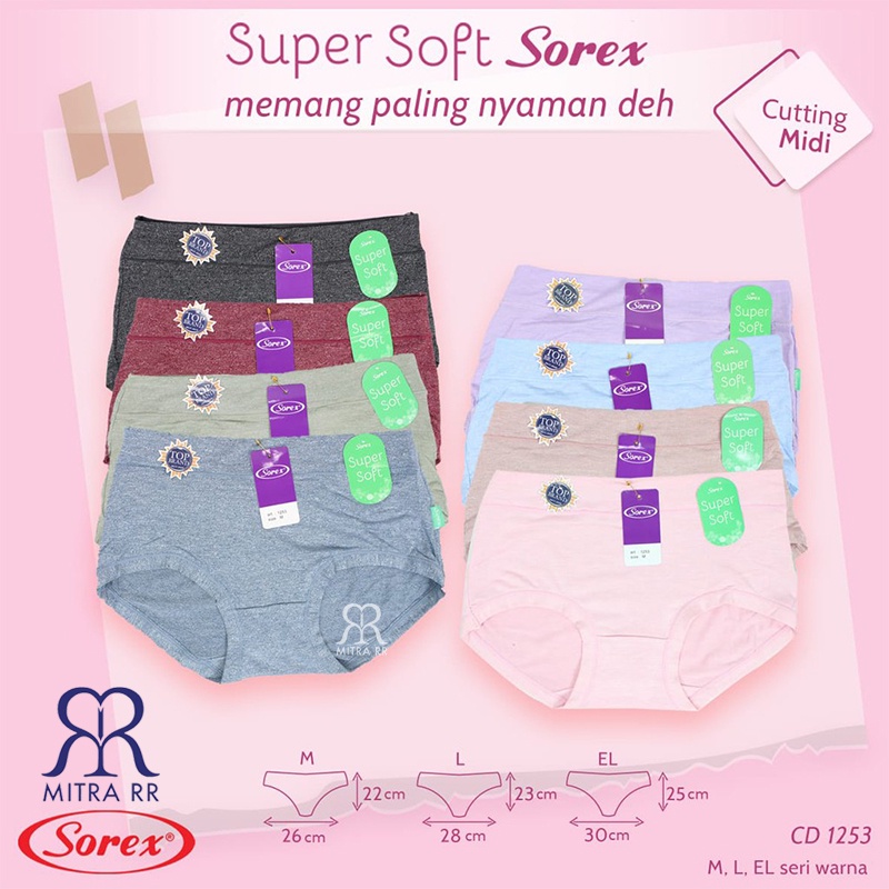 CD Sorex 1253 Super Soft CD Halus Lembut Nyaman Sorex Asli