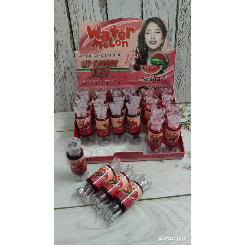 ( 1 BOX ) SASIMI LIP TINT WATER MELON  CANDY-1994