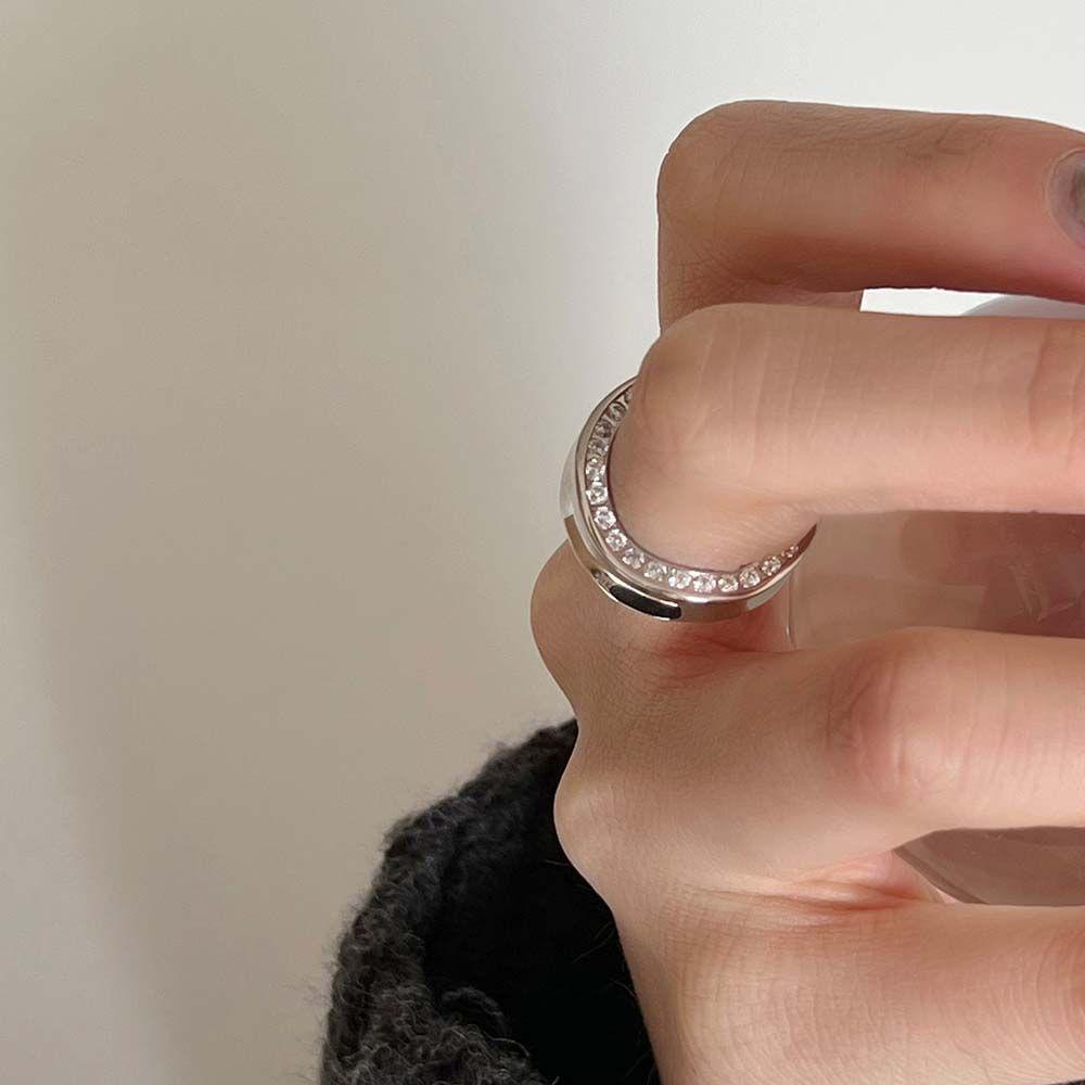 Mxbeauty Cincin Wanita Tidak Teratur Kreatif Desain Fashion Pertunangan Bersama Rings Jari Perhiasan Adjustable Geometris Terbuka Ring