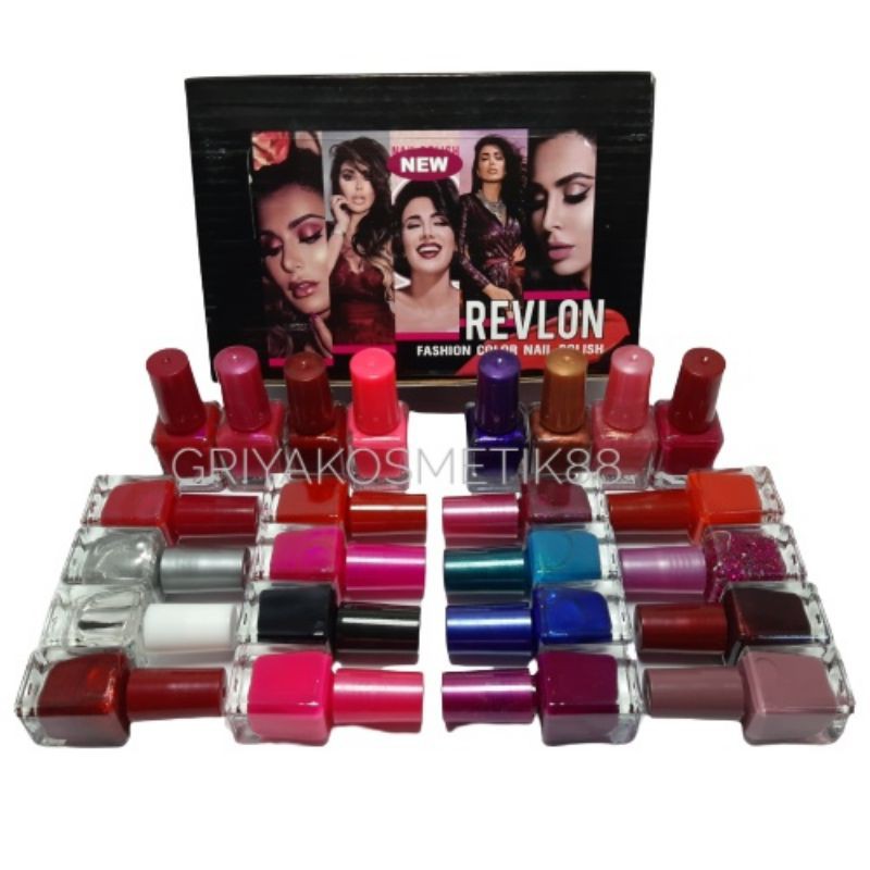 KUTEK REVLON BPOM ISI 24 WARNA HARGA 1 BOX