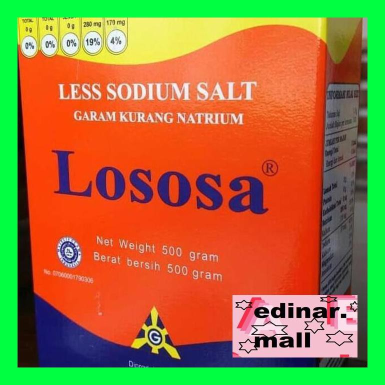 

50Siusbu Lososa Garam Rendah Natrium 500 Gram Bud050S