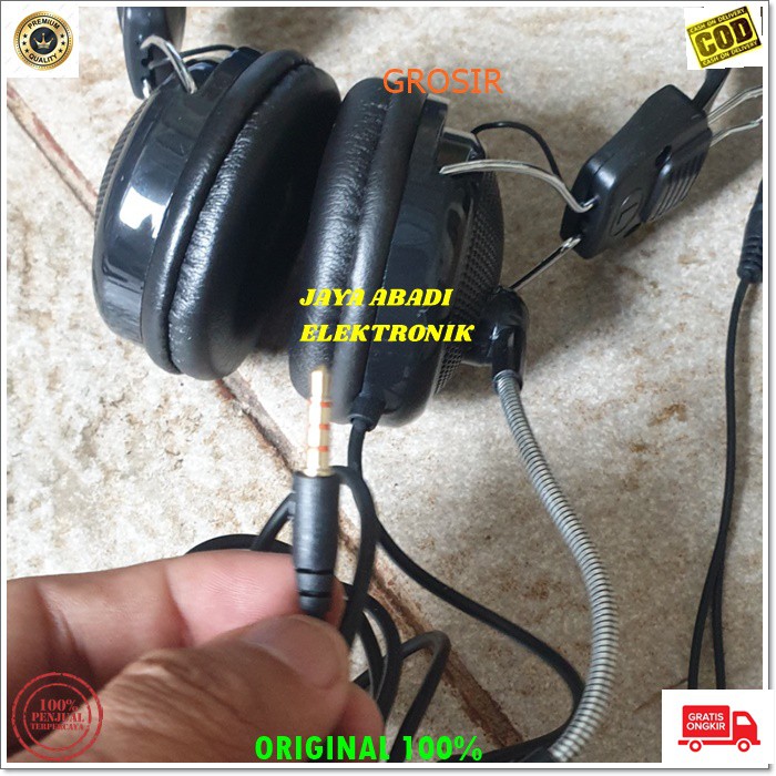 J323 HEADSET GAME HEADPHONE BANDO YOUTUBER GAMING HANDSFREE CALL HEADPHONES KABEL KOMPUTER PC MICROPHONE HP HANDPHONE MIC CPU GADGET LAPTOP SUARA AUDIO SOUND SISTEM GADGET UNIVERSAL  BISA BUAT REKAM VIDEO KAYA YOUTUBER BISA BUAT KE PC BISA HP