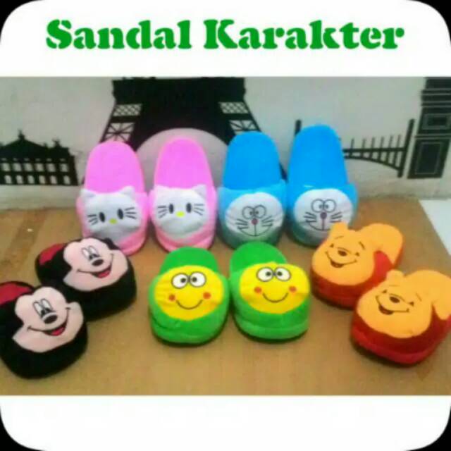 Sandal karakter utk dewasa #sandal boneka