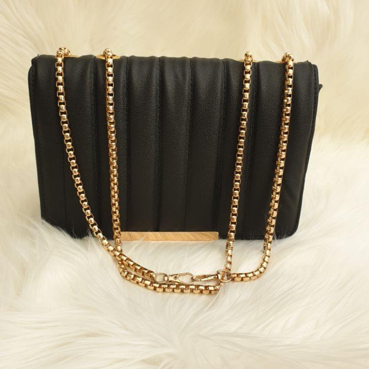 Tas Wanita Embose Tali Rantai Emas Ulir Tebal 7108 Enola Original