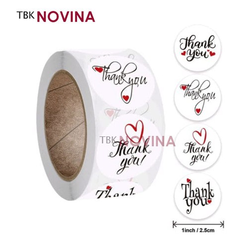 

[KODE 44] Stiker Thank You / Label Segel Thank You (10 pcs)