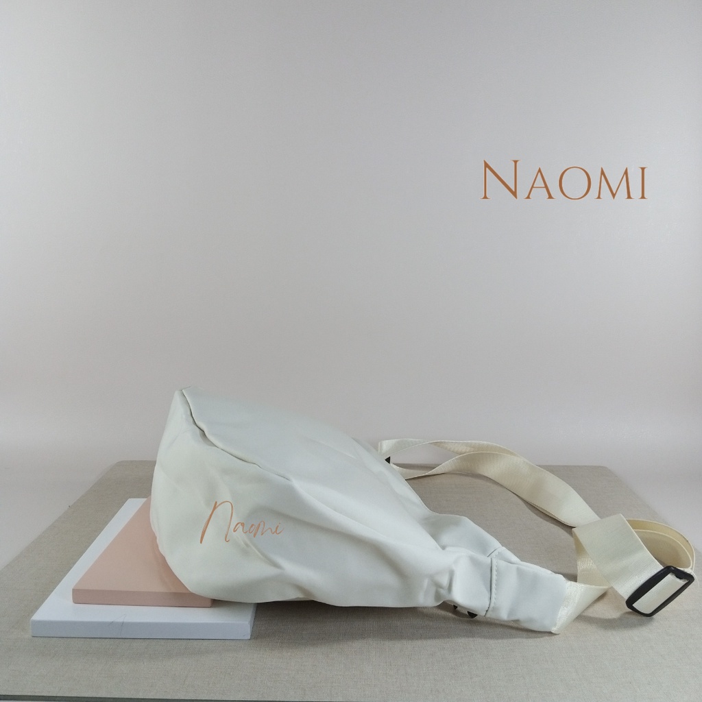 NAOMI - Sling Bag Impor Amoura - Tas Wanita - Tas Fashion Wanita - Tas Canvas - Tas Selempang - tas kain katun -  tas besar - tas santai - Tas Wanita