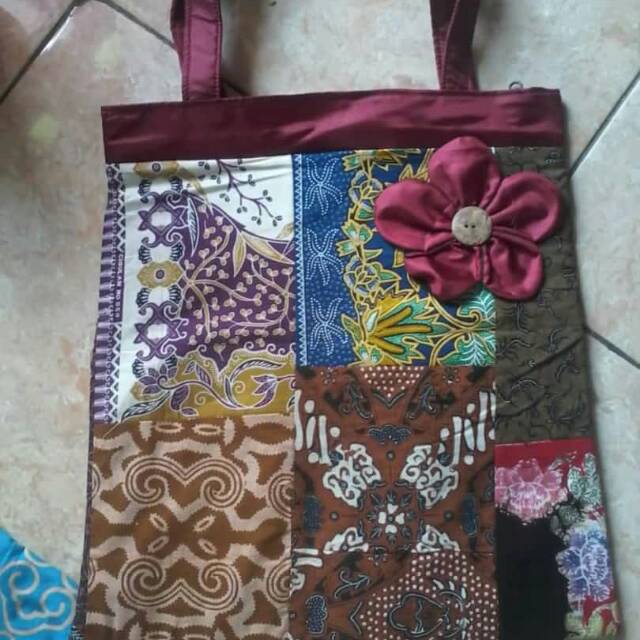 tas kain motif batik pekalongan