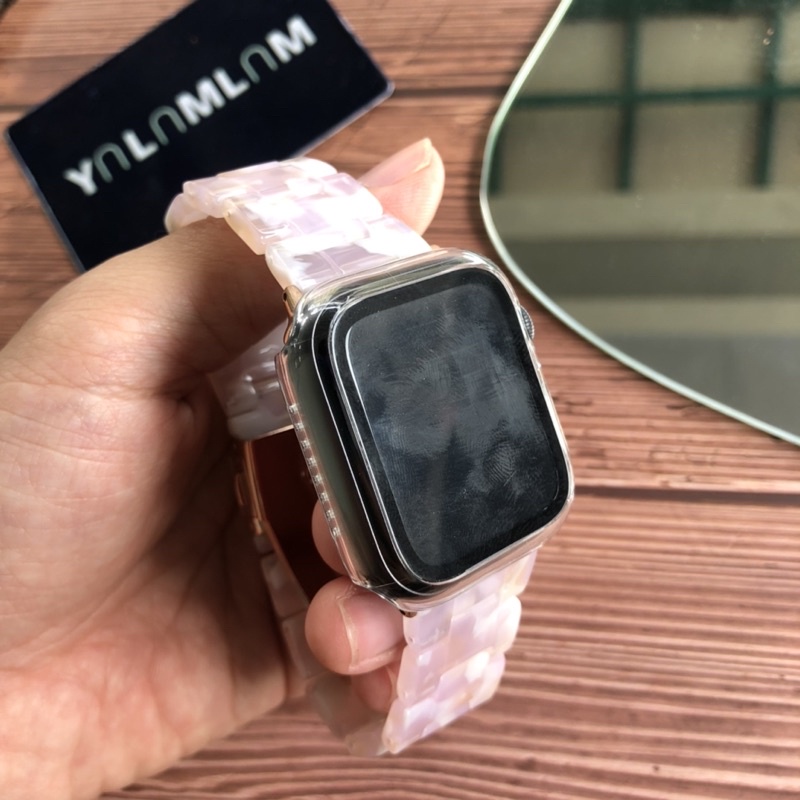 Strap Ceramic Resin Premium Marble Apple Watch iWatch Series 8 7 6 5 4 3 2 1 SE 38mm 42mm 40mm 44mm 41mm 45mm