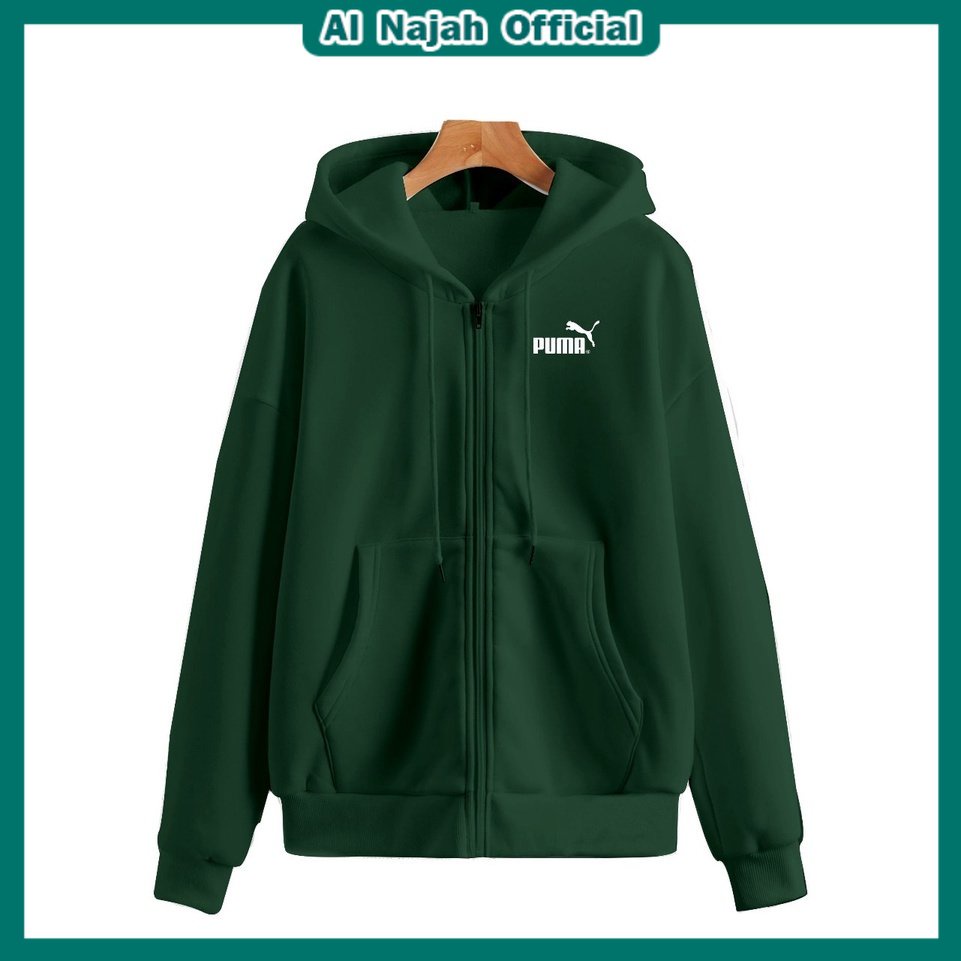 Zumper Jeket Puma Puma Distro Pria Kasual Ternurah Unisex (Bisa Cod) Size M-XXL