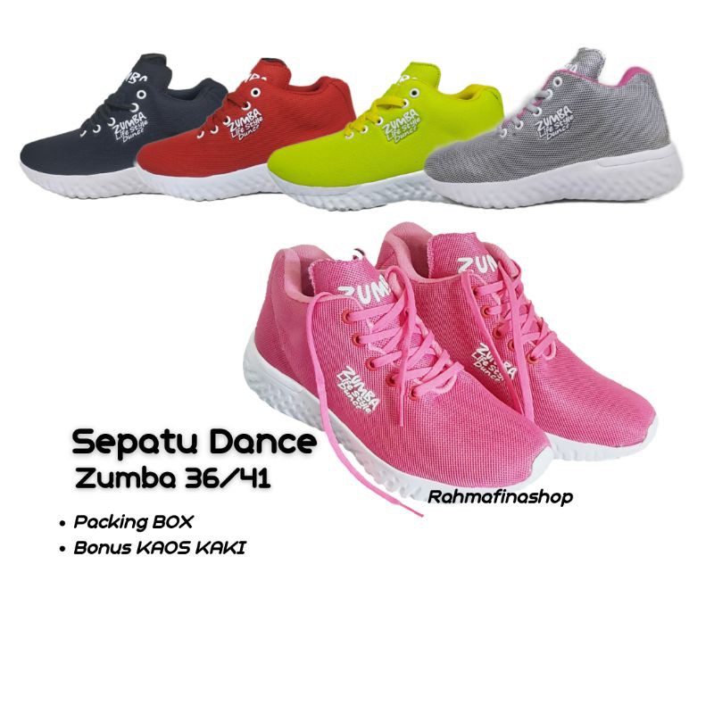 SEPATU SENAM WANITA ZUMBA AEROBIK OLAHRAGA DANCE