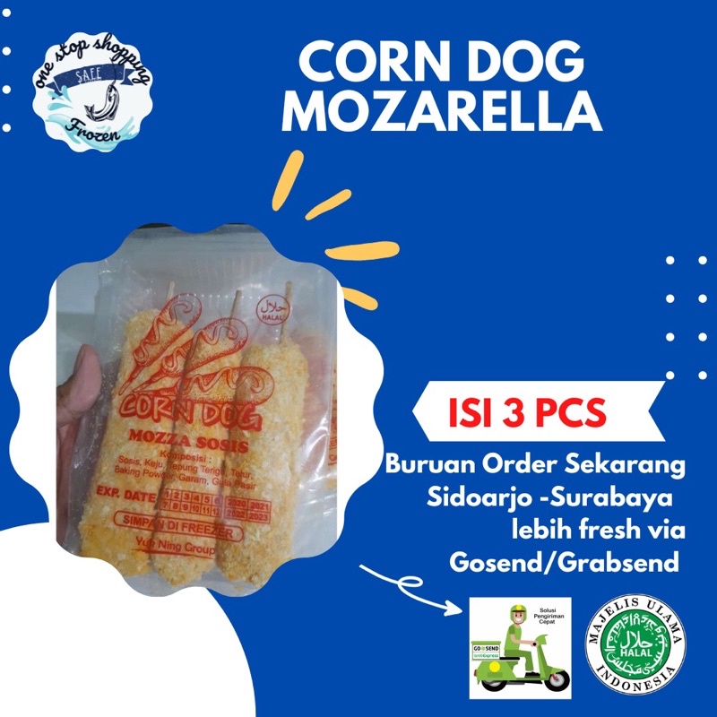 

CORN DOG isi 3pc 1Bungkus