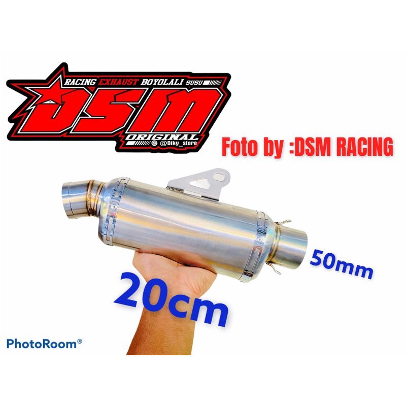 slincer knalpot racing custom polos trioval inled 50mm bkn dsm cts ahm black devil cld pdk
