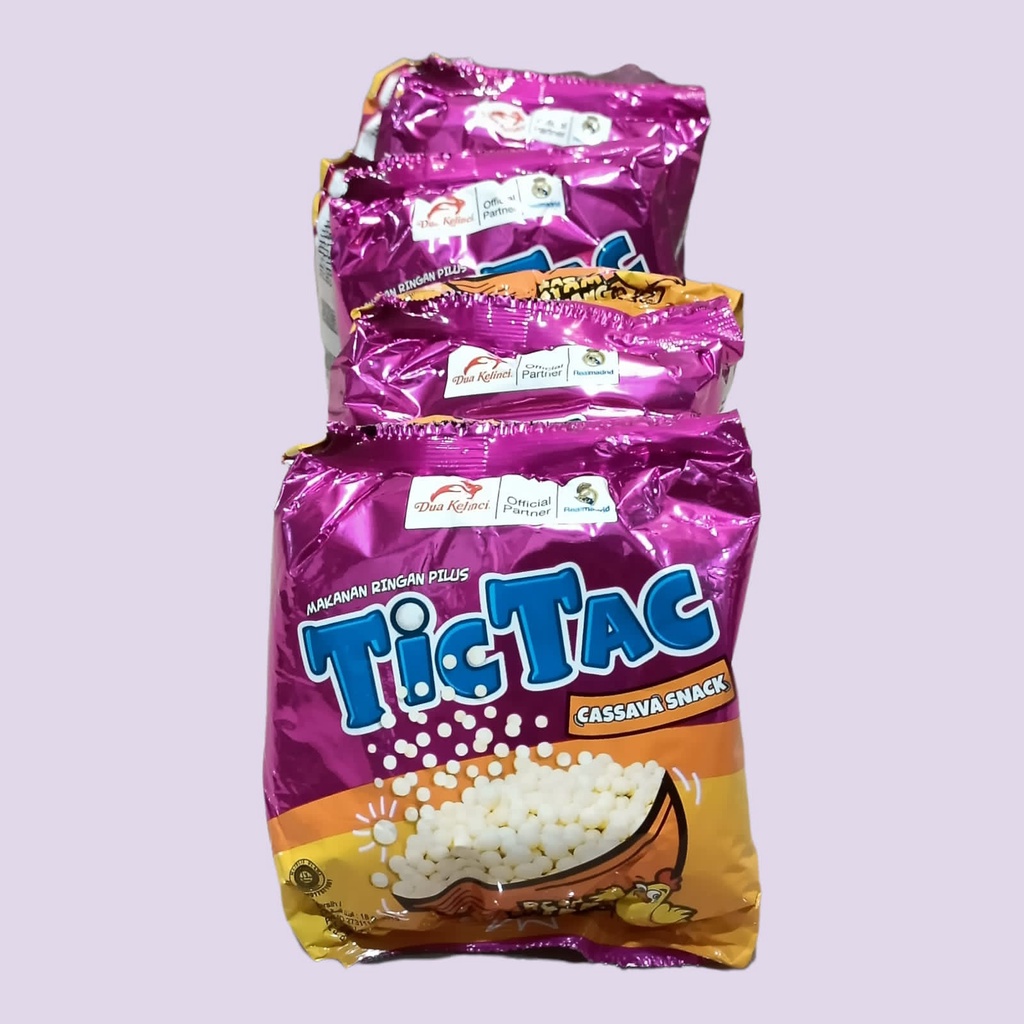

Dua Kelinci Tic TAc Rasa Ayam Bawang Snack 18gr [10 pcs/renceng]