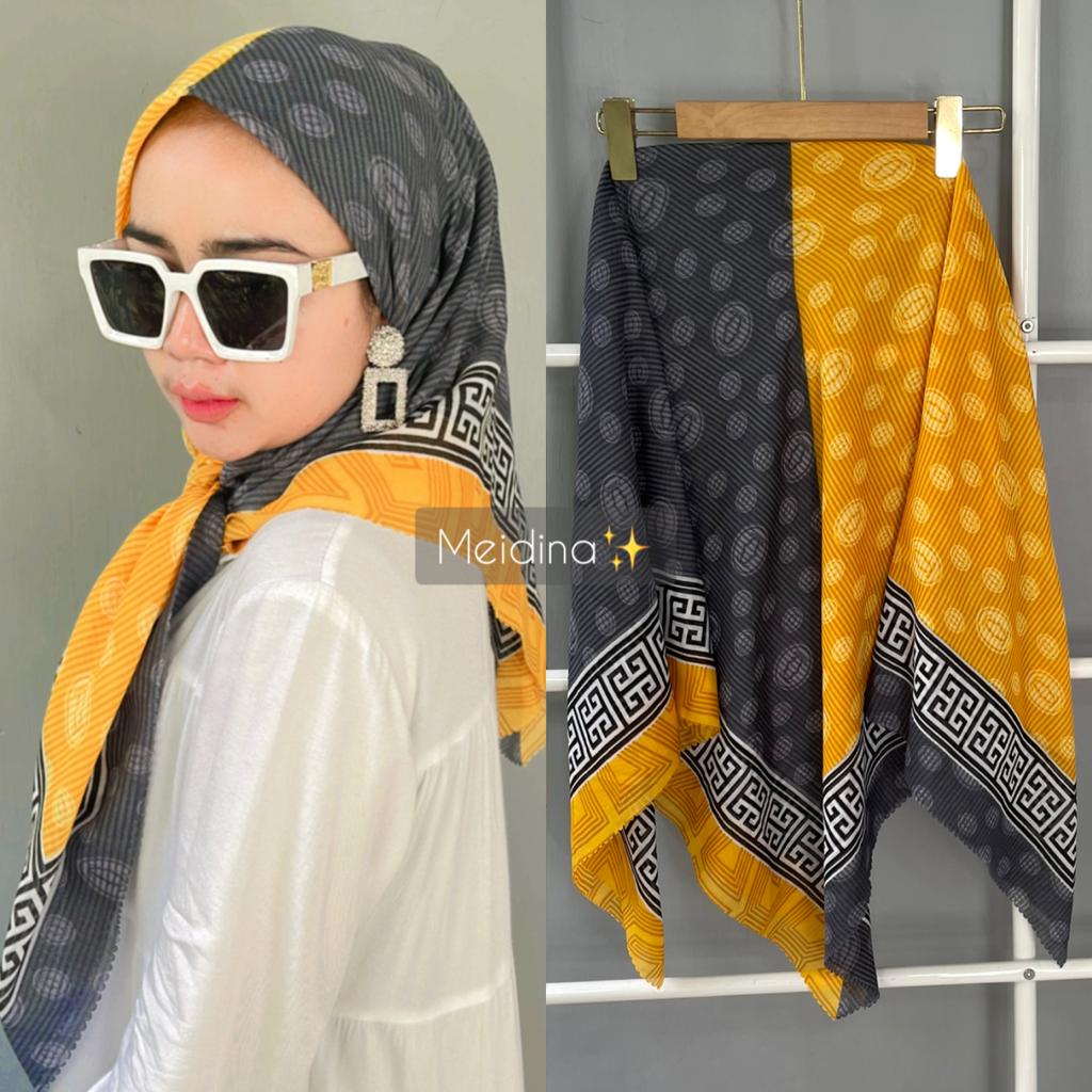 Denay Motif Terbaru Denay KW denay Premium segiempat motif hijab motif