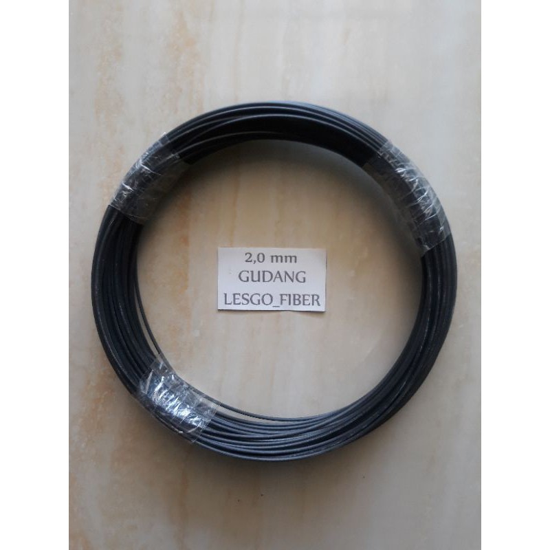 Jeruji Fiber Sangkar Ruji Fiber Hitam 2.0mm 50m