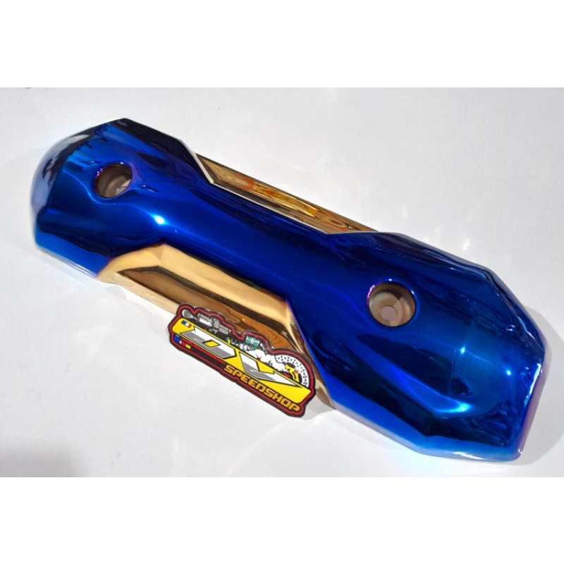 tameng tutup pelindung knalpot honda beat scoopy zomer twotone heng original thailand