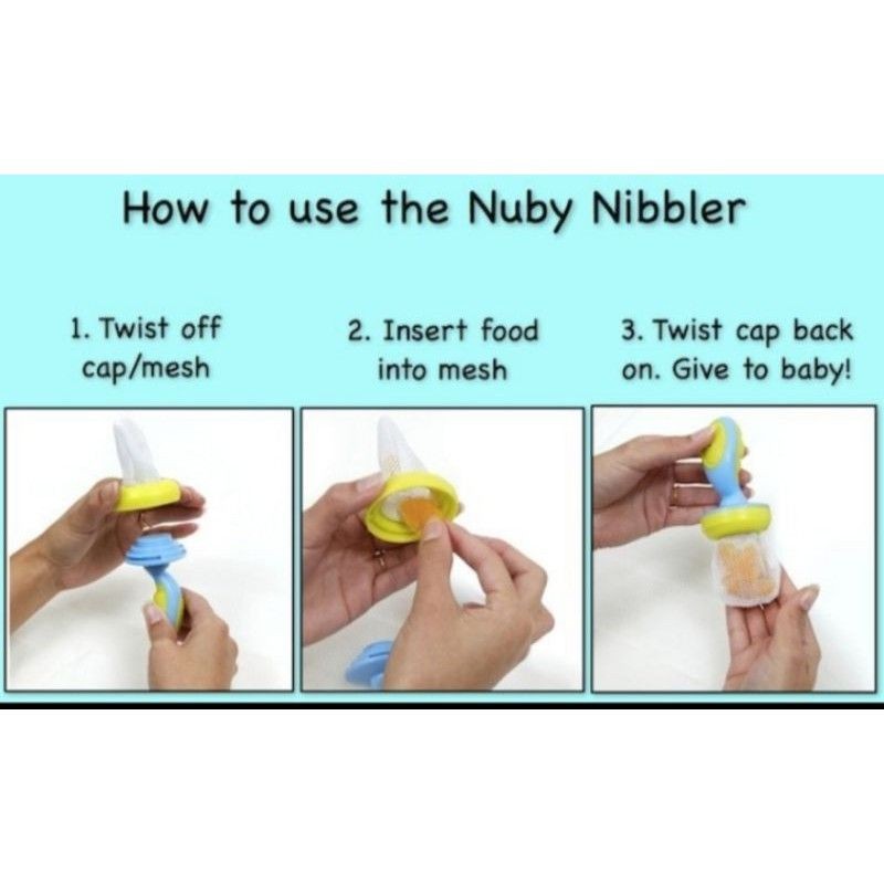 NUBY Nibbler Fresh Food Feeder Jaring Makanan Empeng Buah