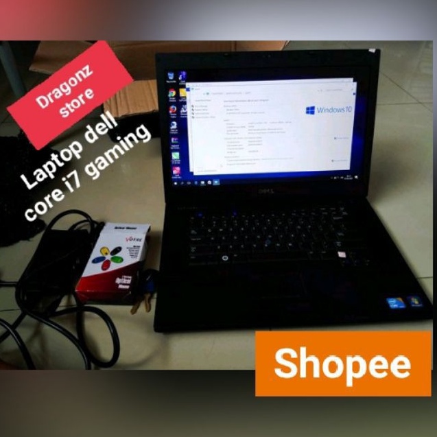 laptop dell core i7 ram 4gb support gaming import