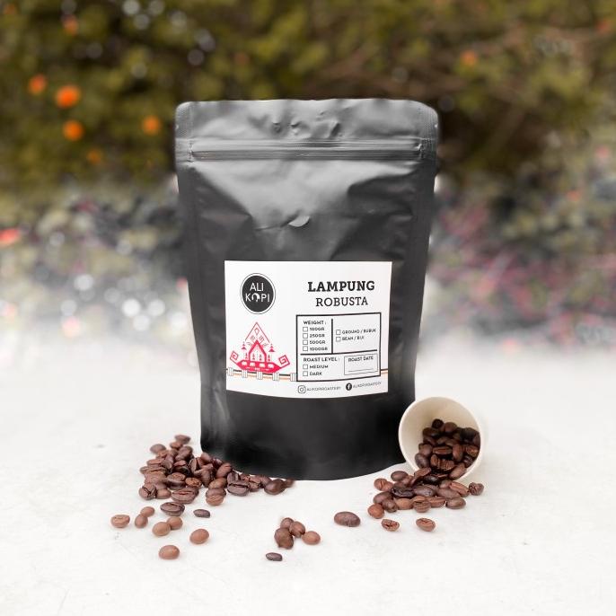 

[COD] [ALI KOPI] KOPI LAMPUNG ROBUSTA GRADE A 500G - Medium Roast [COD]