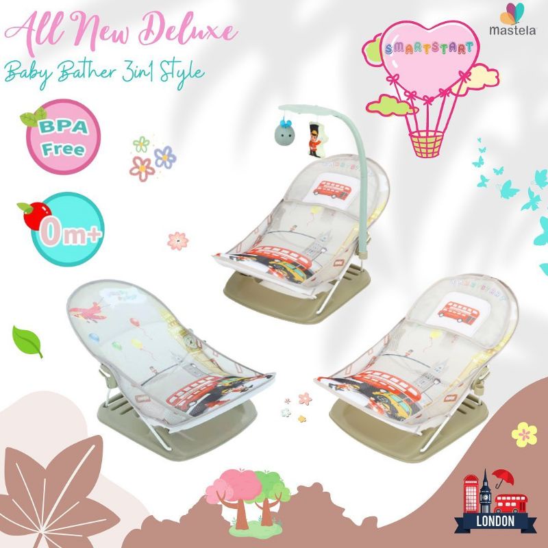 MASTELA 3in1 Styles Deluxe Baby Bather / Kursi Duduk Mandi