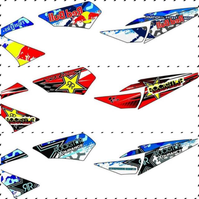 Striping Vixion 2010 2011 2012 Old / Lama Variasi Sticker Stiker Scotlite Skotlet Motor List Li Body
