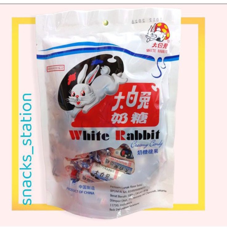 

Permen Susu Kelinci White Rabbit NON HALAL 180 Gram