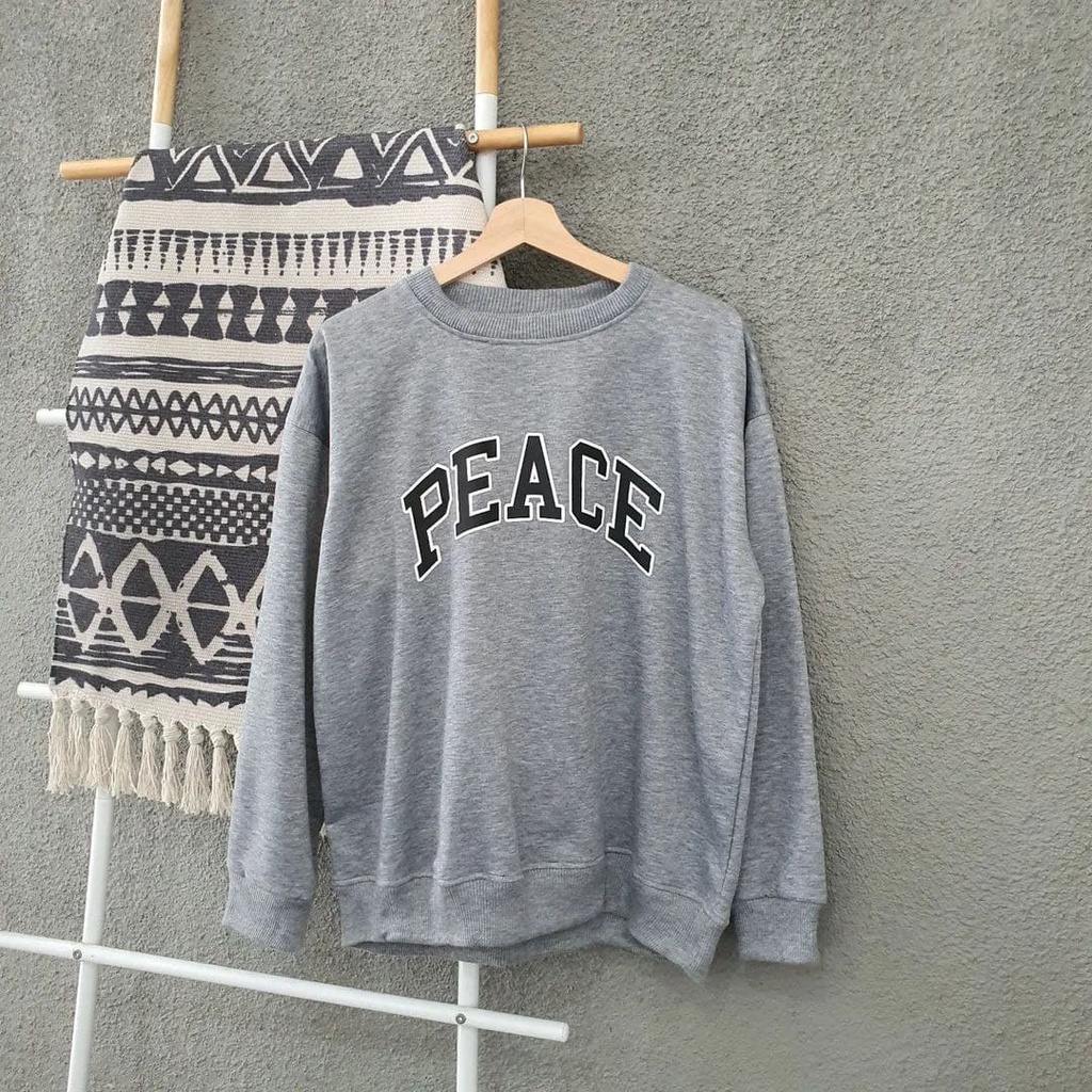 Nara Grosir - Peace XXL Sweater l Sweater Polos l Sweater Pria dan Wanita