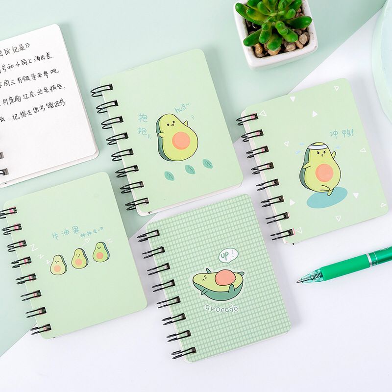 

Anekagrosir - Stationery Notebook Mini Buku Catatan Tulis Kecil Motif Karakter Lucu Dino Alpukat Korean Style