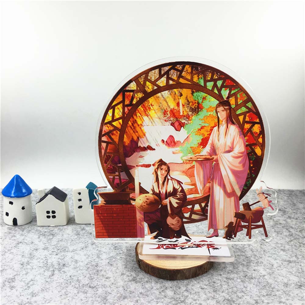 Needway  Fashion Mo Dao Zu Shi Acrylic Figure Model Toys Acrylic Stand Figure Grandmaster of Demonic Decoration Toys Collection Model Fans Gift Desktop Standing Card Lan WangJi Figure Model Plate