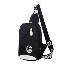 FREEKNIGHT Tas Selempang Pria Tas Selempang Import Terbaru TS406 - Hitam Putih