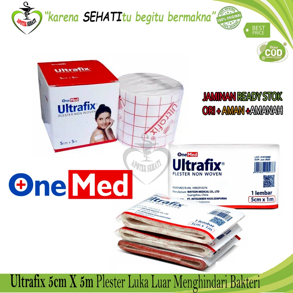 Ultrafix Plester Luka Onemed Perban Penutup Luka Non Woven