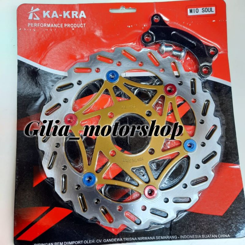 Piringan cakram depan lebar 260mm model gerigi 4 lubang motor yamaha mio soul mio gt piringan 260mm