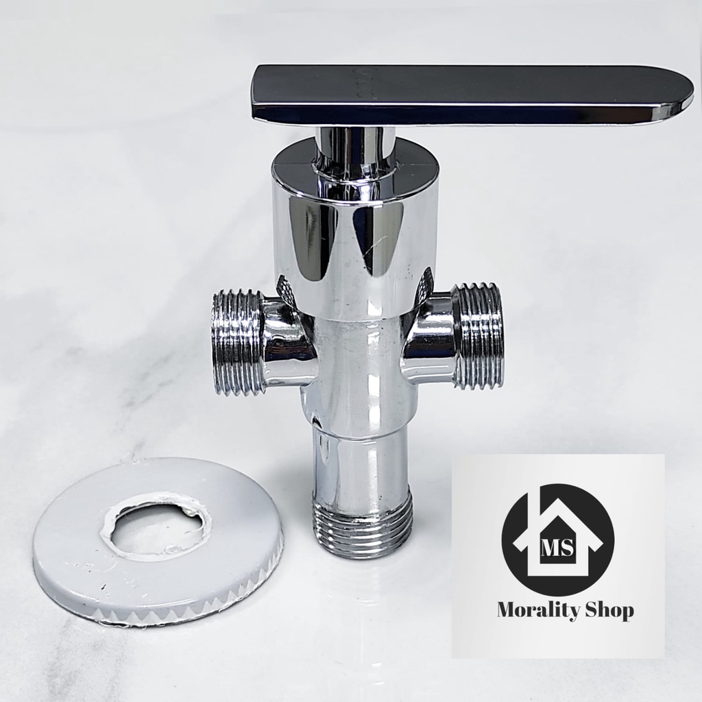 Stop Kran T Shower Closet Murah F -Keran Tee Shower Kloset Double T Monoblok Bathroom Faucet Valve Toilet