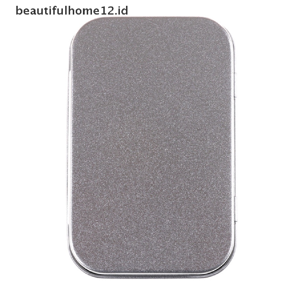 【beautifulhome12.id】 95*60*20mm Metal Tin Flip Storage Box Case Organizer For Coin Candy Keys .