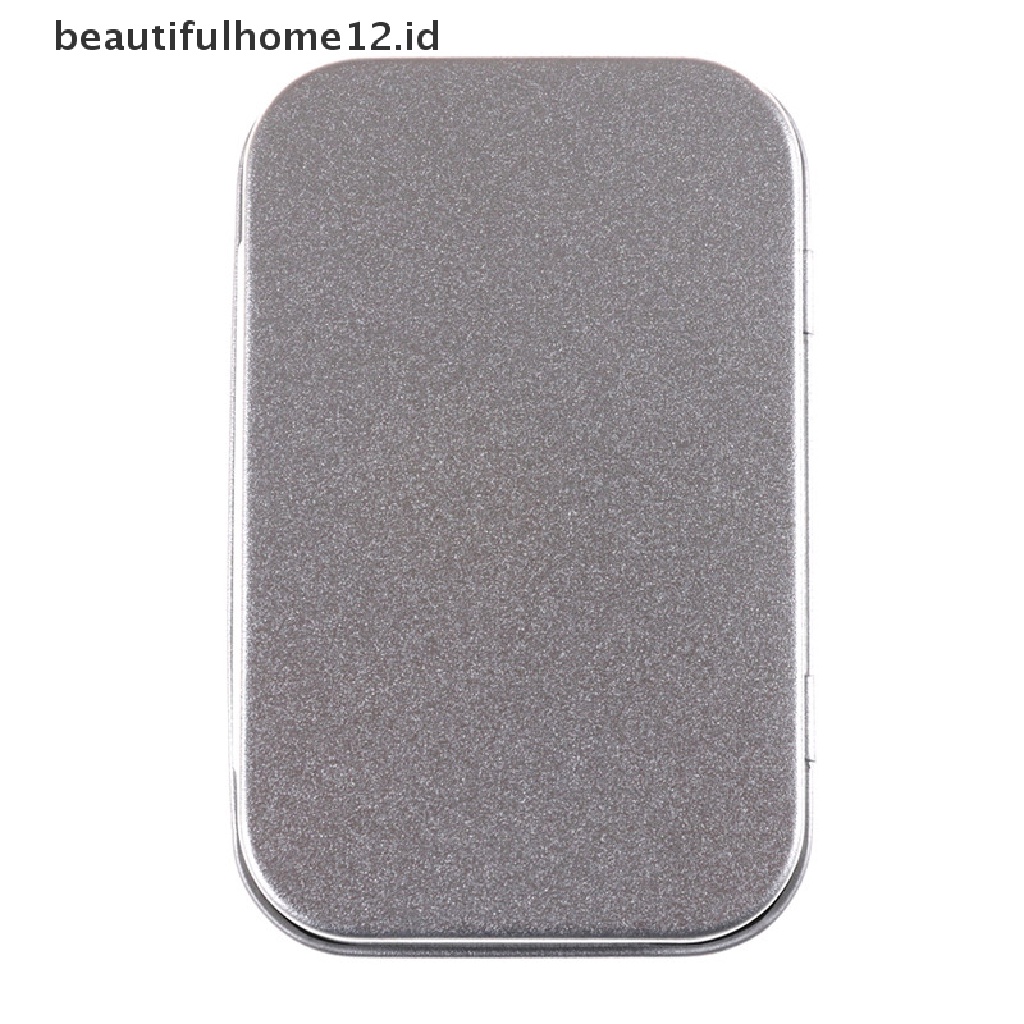 【beautifulhome12.id】 95*60*20mm Metal Tin Flip Storage Box Case Organizer For Coin Candy Keys .