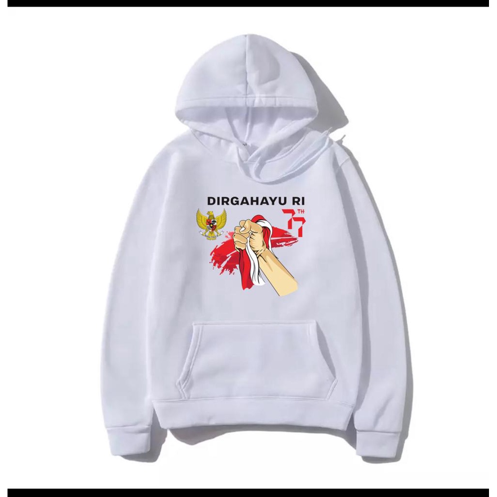 DIRGAHAYU RI   -    baju  agustusan - sweater   hut ri  77   - COD
