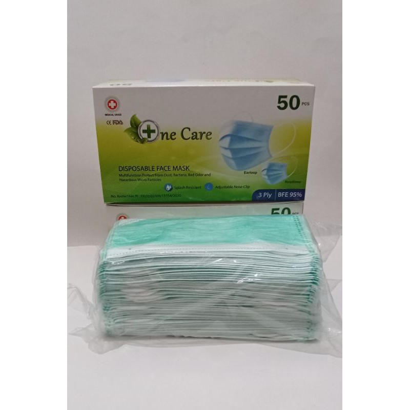 Masker 3 ply One Care