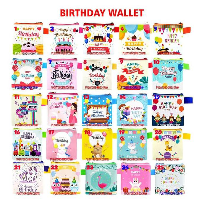 

Promo Birthday Wallet Dompet Souvenir Ulang Tahun Birthday Goodie Bag Kado Barang Original